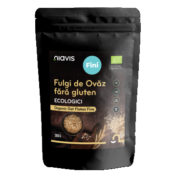 Fulgi de Ovaz Ecologici Fini fara Gluten 250g Niavis