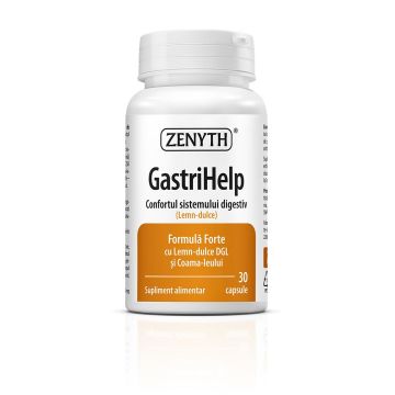 GastriHelp(gastrita,ulcer,Prevenirea recurentei infectiilor cu Helicobacter pylori)   30 cps