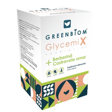 GlycemiX- Gestioneaza zaharul din sange si sustine sanatatea digestiva indiabetul de tip II- 60 capsule