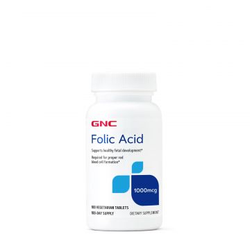 Gnc Acid Folic 1000 Mcg, 100 Tb