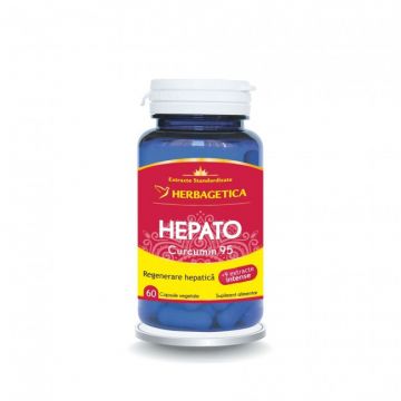 Hepato Curcumin95 (Protejeaza si detoxifica celulele ficatului)   60 cps