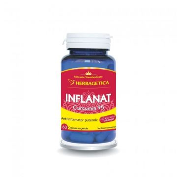 Inflanat Curcumin95 ( sustine sistemul respirator, calmeaza durerea )   60 CPS