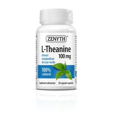 L-Teanina 100 mg, 30 capsule - calm mental, concentrare si controlul stresului