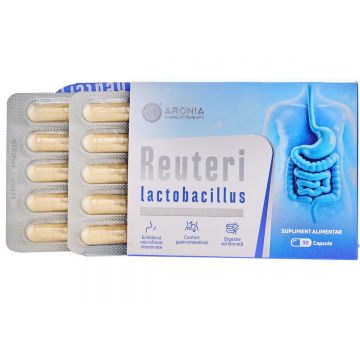 Lactobacillus Reuteri ,   probiotic concentrat cu 50 miliarde UFC, pentru digestie usoara si flora intestinala echilibrata