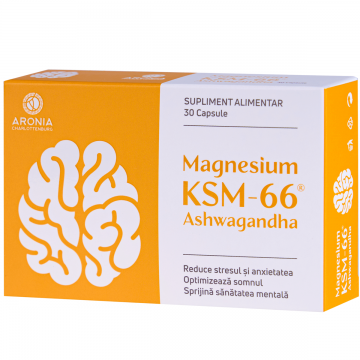 Magneziu + Ashwagandha KSM-66 - un duo natural care sustine calmul, somnul si sanatatea mintala