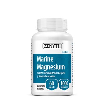 Magneziu Marin 1000 mg, 60 capsule - magneziu ionic + electroliti din apa de mare, pentru muschi, stres si energie