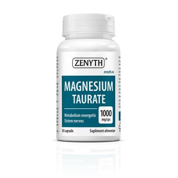 Magneziu Taurate (biodisponibilitate ridicata, util in boli de inima, hipertensiune si anxietate)