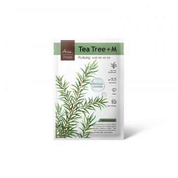 Masca Ariul 7Days PLUS Arbore de Ceai + M, Purificarea rapida a tenului stresat, Cosmetice coreene naturale, 23g