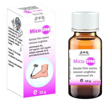 Micostop solutie film pentru tratarea micozei unghiilor cu clotrimazol 2%  10ml