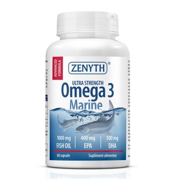 Omega 3 marine ultra strength X 60 caps. Zenyth
