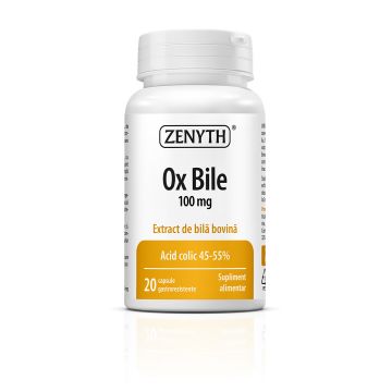 OxBile 100 mg (bila lenesa, deficit de bila)