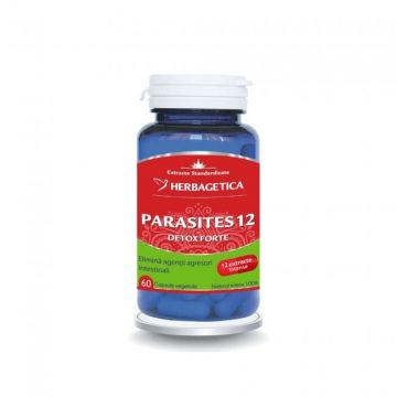 Parasites 12 Detox Forte ( detoxifiant intestinal )  60 CPS