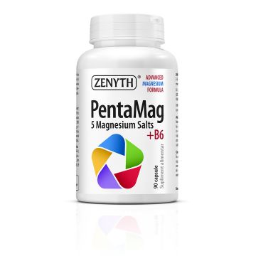 PentaMag (5 saruri de magneziu + vitamina B6)  90 cps