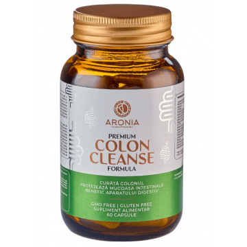 Premium Colon Cleanse Formula: 60 capsule care protejeaza colonul si mucoasa intestinala