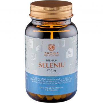 Premium Seleniu la 200  µg - 90 tablete cu beneficii pentru tiroida, fertilitate, longevitate si repararea tesuturilor