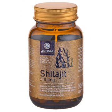 Shilajit la 500mg ( Lupta cu succes impotriva diabetului, infectiilor urinare, impotentei, obezitatii, imbatranirii premature si bolilor cronice.)   60 cps