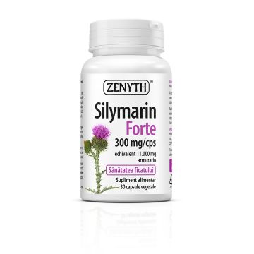 Silimarina Forte 300 mg, 30 capsule - regenerare si detoxifiere hepatica avansata