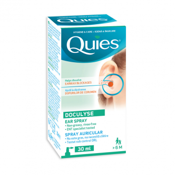 Spray auricular pentru eliminarea dopurilor de ceara Doculyse, 30ml, Quies