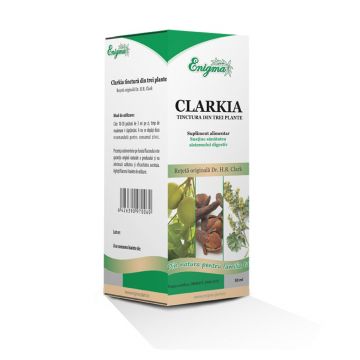 Tinctura Clarkia din Nuc-negru,Cuisoare, Pelin   50 ml ((Giardoza, Oxiuraza, Ascaridioza, Teniaza) Copii peste 6 ani!