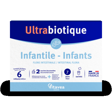 Ultrabiotique Infantile, Probiotic pentru microbiomul copiilor, 7 plicuri