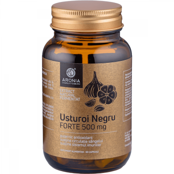 Usturoi Negru Forte - 60 capsule cu beneficii dovedite pentru circulatie, imunitate, inima si sistemul respirator