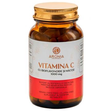 Vitamina C 1000 mg cu Bioflavonoide si Macese - 60 tablete