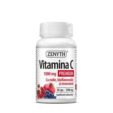 Vitamina C 1000 mg cu Rodie (30 capsule)