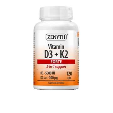 Vitamina D3 5000 UI + K2 Forte 120 cps