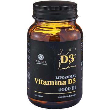 Vitamina D3 Lipozomala la 4000 UI - 60 capsule cu capacitatea de absorbtie de peste 99% in organism