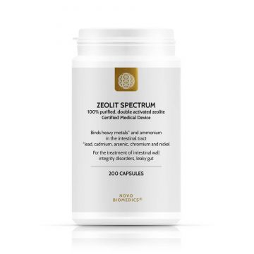 Zeolit Spectrum (DETOX MAJOR, Elimina metale grele,xenoestrogeni, pesticide, ierbicide, aditivi alimentari)   200 cps