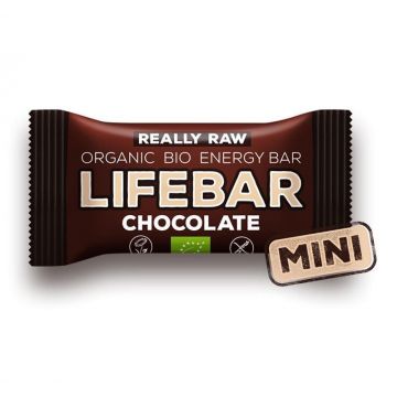 Baton cu ciocolata raw Lifebar Bio, 25g, Lifefood