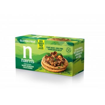 Biscuiti crackers fara gluten din ovaz integral, 160g, Nairn's