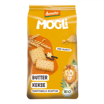 Biscuiti cu unt Bio, 125g, Mogli