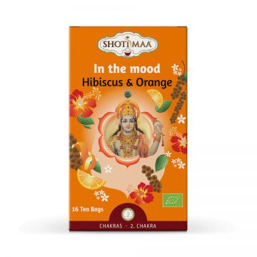 Ceai cu hibiscus si portocale Chakras In the mood Bio, 16 plicuri, Shoti Maa