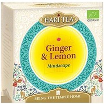 Ceai de ghimbir si lamaie bio Mindscape, 10 plicuri, Hari Tea