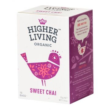 Ceai Sweet Chai Bio, 15 plicuri, Higher Living Ceai Sweet Chai Bio, 15 plicuri, Higher Living
