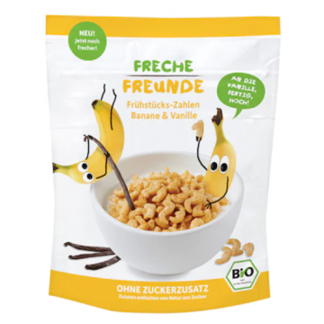 Cereale pentru mic dejun cu banane si vanilie Bio, 125g, Erdbar