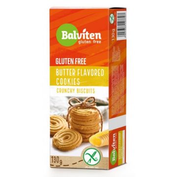 Cookies cu aroma unt fara gluten, 130g, Balviten