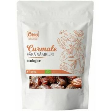 Curmale fara samburi bio, 250g, Obio