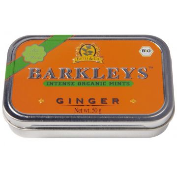 Dropsuri cu ghimbir Bio, 50g, Barkleys