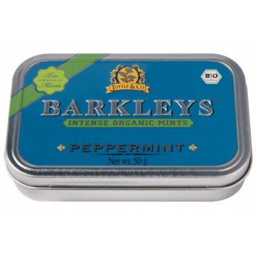 Dropsuri cu menta Bio, 50g, Barkleys