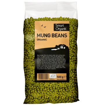 Fasole mung Bio, 500g, Smart Organic