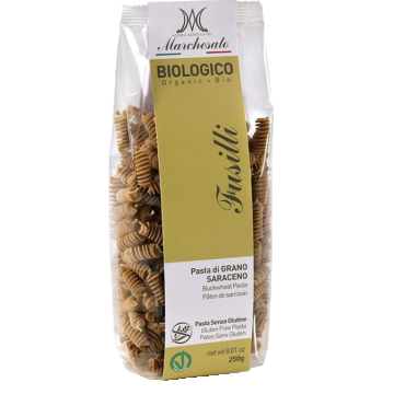 Fusilli din hrisca fara gluten Bio, 250g, Marchesato