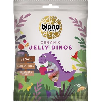 Jeleuri bio fara gluten Dinos, 75g, Biona Organic