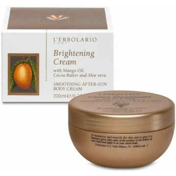 L'Erbolario Crema de corp iluminatoare si hidratanta dupa soare, 200ml