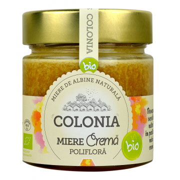 Miere crema poliflora Bio, 270g, Colonia