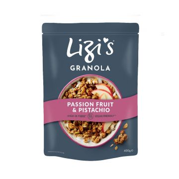 Musli cu fructul pasiunii si fistic, 400g, Lizi's Granola