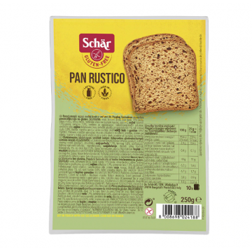 Paine feliata cu cereale fara gluten Pan Rustico, 250g, Schar