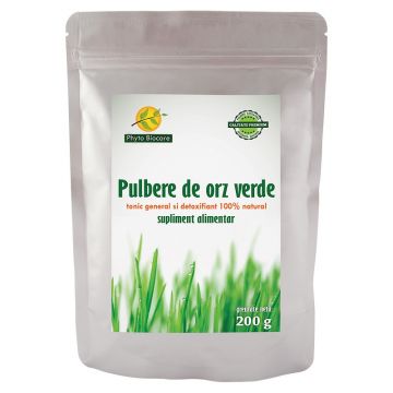 Pulbere de orz verde, 200g, Phyto Biocare