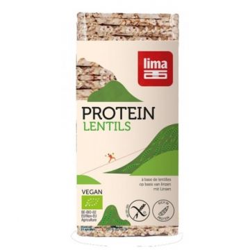 Rondele proteice din linte expandata fara gluten Bio, 100g, Lima